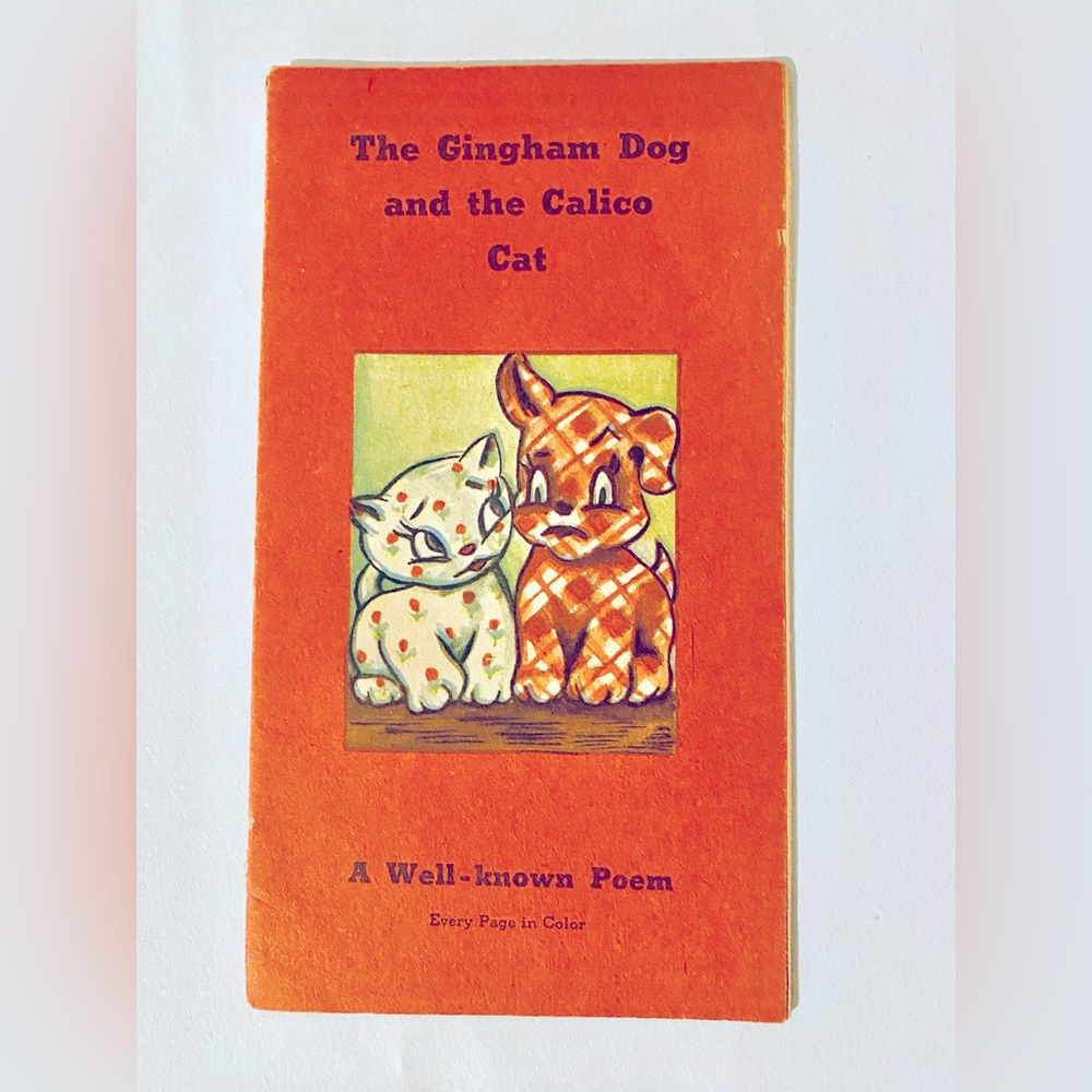 Vintage Small Book The Gingham Dog and Calico Cat